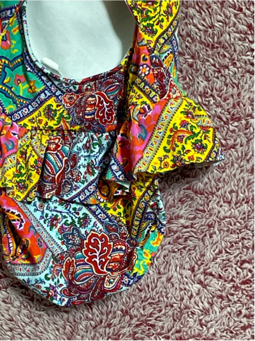 Girls Ralph Lauren One Piece skirt Swimsuit 9 Months Multi-color Paisley